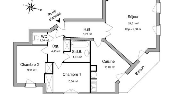 appartement 3 pièces à louer MONTESSON 78360 71.88 m²