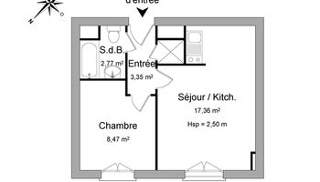 appartement 2 pièces à louer LIMOGES 87000 32 m²
