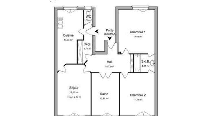 appartement 4 pièces à louer BREST 29200 104.98 m²