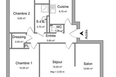 Vue n°3 Appartement 4 pièces à louer - LORIENT (56100) - 66.65 m²