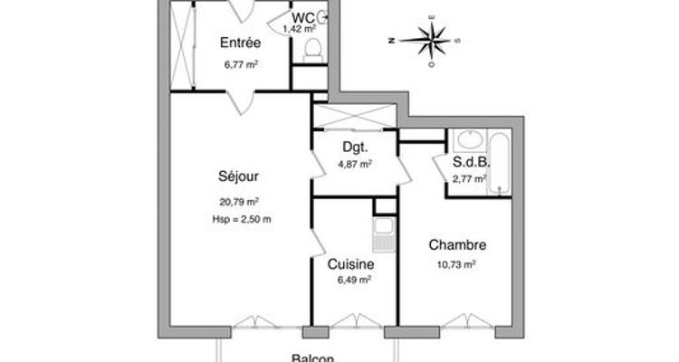 appartement 2 pièces à louer MONTROUGE 92120 53.84 m²