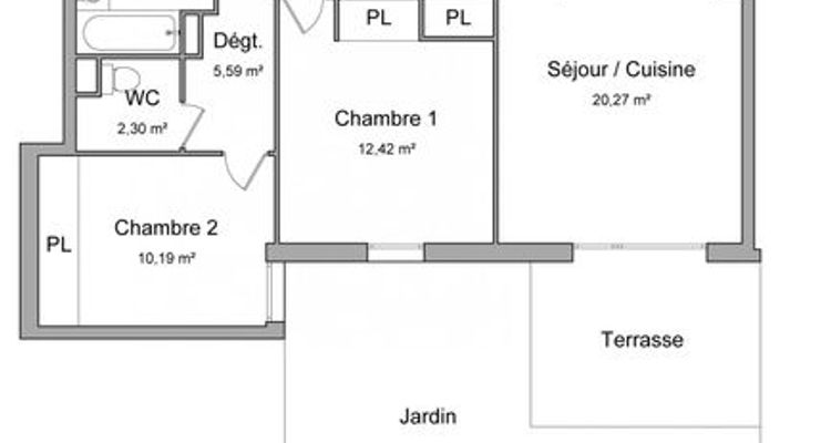 appartement 3 pièces à louer TOULOUSE 31200 59.5 m²