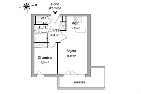 appartement 2 pièces à louer ISTRES 13800 36.9 m²