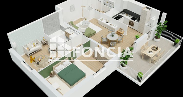 appartement 3 pièces à vendre Haguenau 67500 68.03 m²