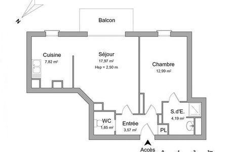 appartement 2 pièces à louer CLAMART 92140 48.39 m²