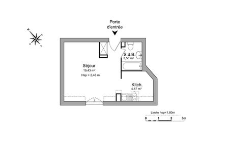 appartement 2 pièces à louer TORCY 77200 27.8 m²