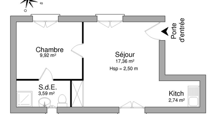 Vue n°1 Appartement 2 pièces T2 F2 à louer - Clermont-ferrand (63100)