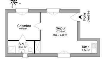 appartement 2 pièces à louer CLERMONT-FERRAND 63100 33.6 m²