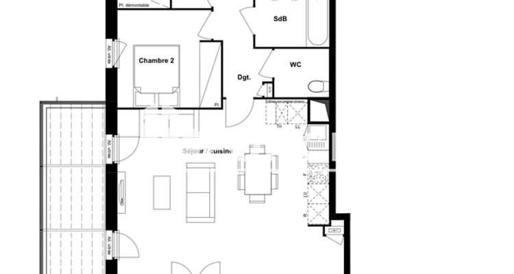 appartement 4 pièces à vendre RAMONVILLE ST AGNE 31520 87.09 m²
