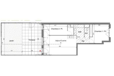 Vue n°2 Appartement 3 pièces à vendre - TOULOUSE (31500) - 59.88 m²