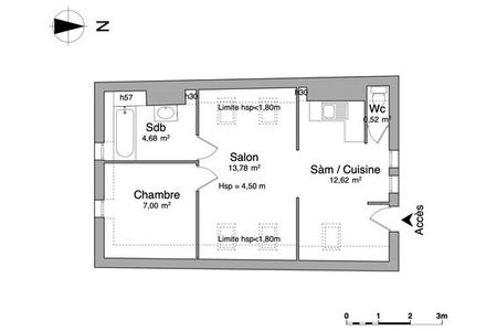 Vue n°2 Appartement 2 pièces à louer - Chartres (28000) 620 €/mois cc