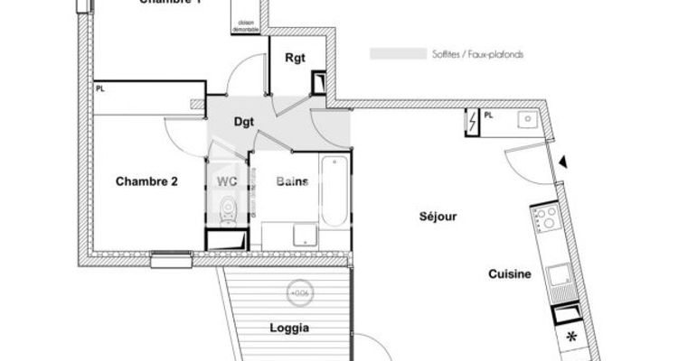 appartement 3 pièces à vendre TOULOUSE 31400 61.3 m²