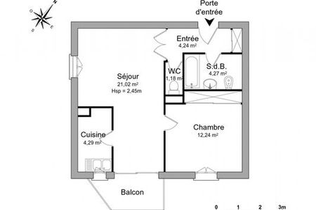 appartement 2 pièces à louer ARGELES SUR MER 66700 47.24 m²