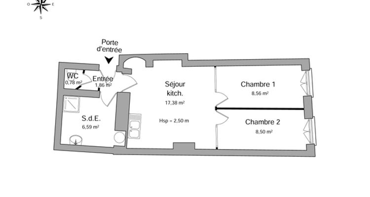 appartement 2 pièces à louer CLERMONT-FERRAND 63000 43.7 m²