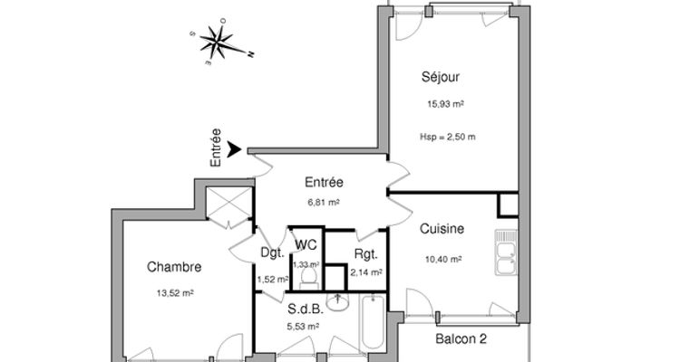 appartement 2 pièces à louer SAINT GENIS POUILLY 01630 57.2 m²