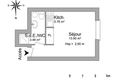 appartement-meuble 1 pièce à louer TOULOUSE 31400