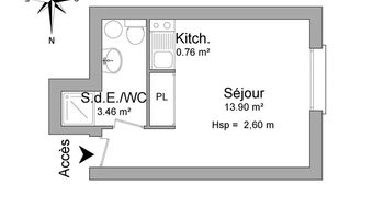 appartement-meuble 1 pièce à louer TOULOUSE 4ᵉ 31400