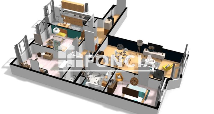 appartement 4 pièces à vendre LYON 7ᵉ 69007 87.5 m²