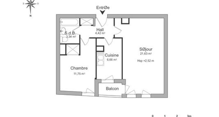 appartement 2 pièces à louer CERGY SAINT CHRISTOPHE 95800 47.8 m²
