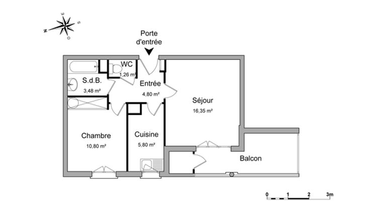 appartement 2 pièces à louer DAMMARIE LES LYS 77190 42.5 m²