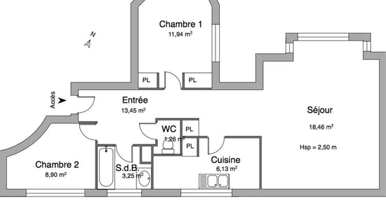 Vue n°1 Appartement 3 pièces T3 F3 à louer - Strasbourg (67000)