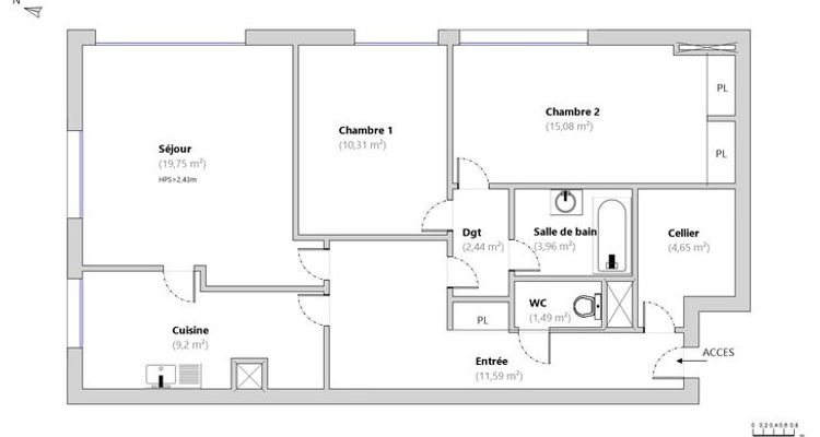 appartement 3 pièces à louer ANNECY 74000 78.47 m²