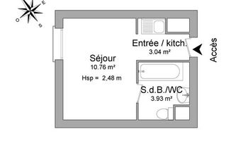 appartement 1 pièce à louer STRASBOURG 67000 17.73 m²