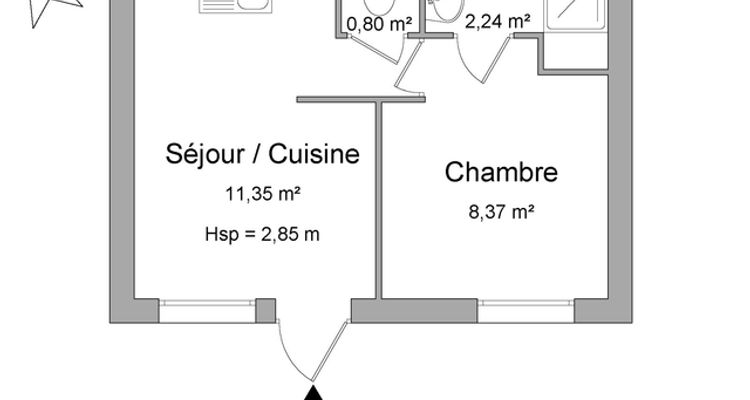 Vue n°1 Appartement 2 pièces T2 F2 à louer - Courbevoie (92400)