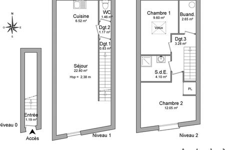 appartement 3 pièces à louer SAINT CYR S/MER 83270 65.7 m²