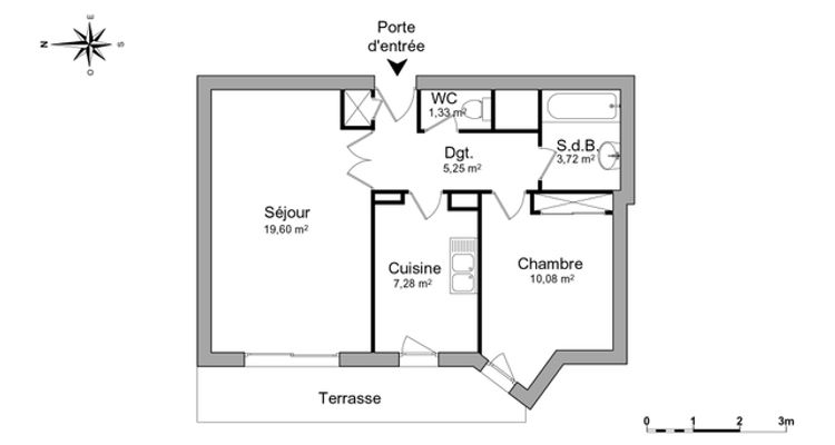 appartement 2 pièces à louer MORIERES LES AVIGNON 84310 47.3 m²