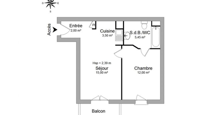 Vue n°1 Appartement 2 pièces T2 F2 à louer - Franconville (95130)