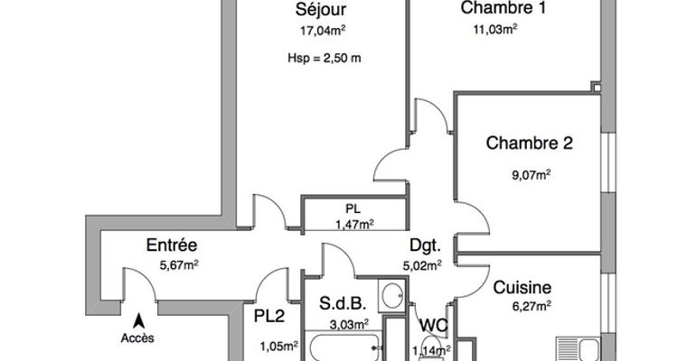 appartement 3 pièces à louer ROUEN 76100 60.8 m²