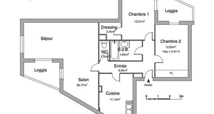 appartement 3 pièces à louer MONTPELLIER 34000 81.36 m²