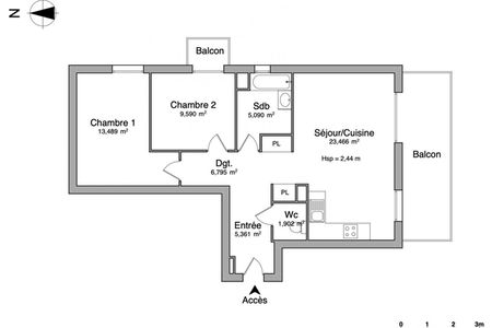 appartement 3 pièces à louer ORANGE 84100 65.7 m²
