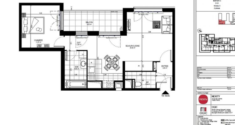 appartement 2 pièces à louer MEUDON 92360 56.6 m²