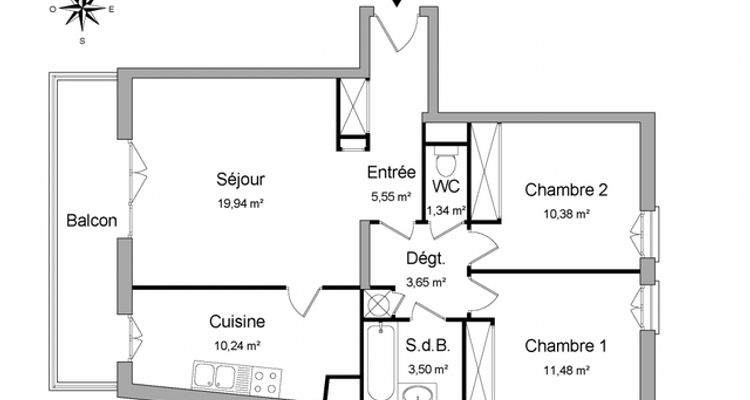 appartement 3 pièces à louer CORBEIL ESSONNES 91100 66.1 m²