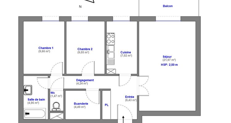 appartement 3 pièces à louer ORLEANS 45000 69.3 m²