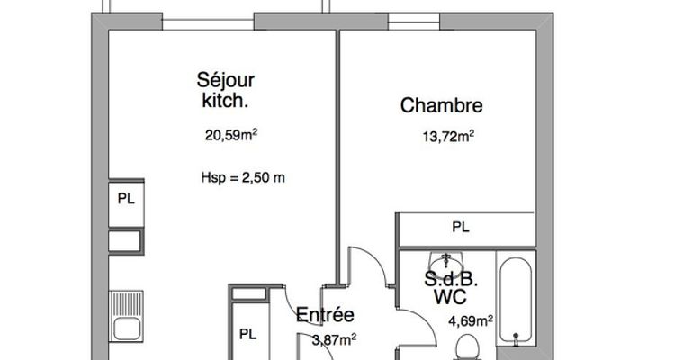 appartement 2 pièces à louer BOHARS 29820 42.9 m²