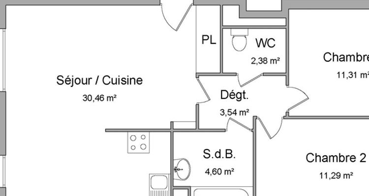 appartement 3 pièces à louer MARSEILLE 10ᵉ 13010 63.6 m²