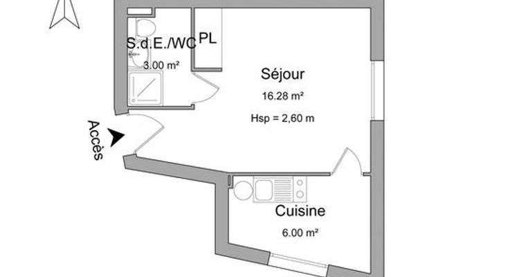 appartement 1 pièce à louer POITIERS 86000 25.28 m²