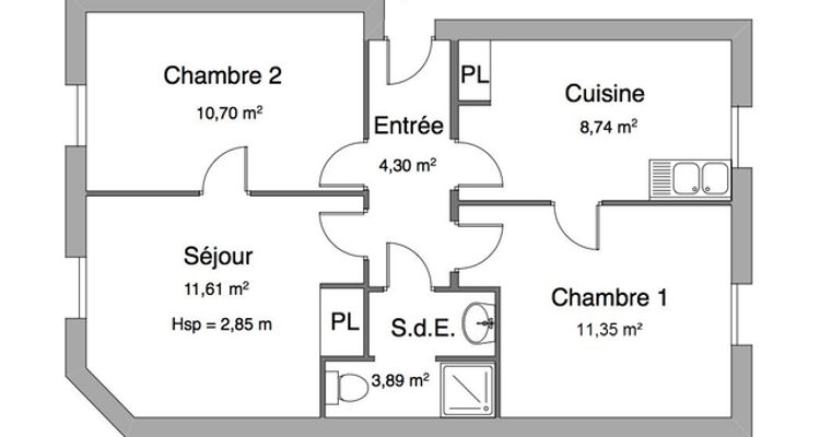 appartement 3 pièces à louer NANCY 54000 50.6 m²
