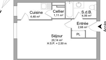 appartement 1 pièce à louer NANCY 54000 32.5 m²