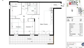 appartement 4 pièces à louer FREJUS 83600 75.3 m²