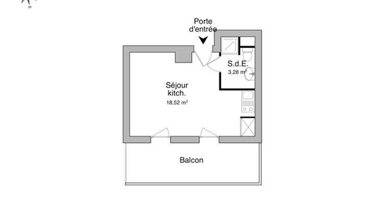 appartement 1 pièce à louer LE HAVRE 76600 21.8 m²