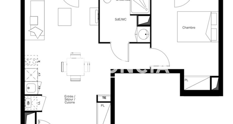 appartement 2 pièces à vendre TOULOUSE 31300 45.47 m²