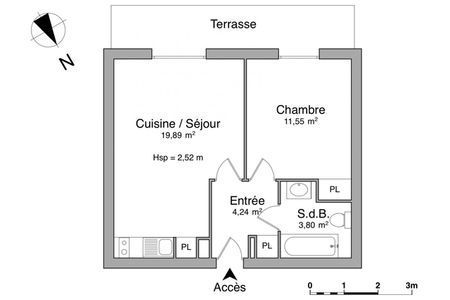 appartement 2 pièces à louer CARBON BLANC 33560 39.4 m²