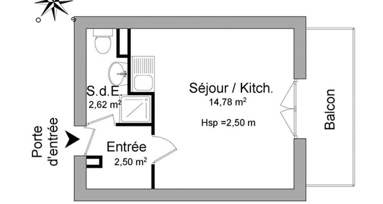 appartement 1 pièce à louer LE PRADET 83220 19.9 m²