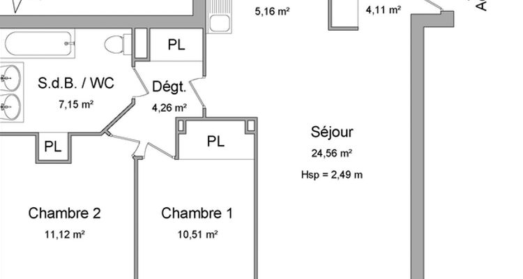 appartement 3 pièces à louer CASTELGINEST 31780 66.9 m²
