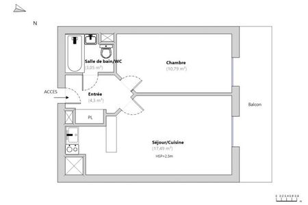 appartement 2 pièces à louer CRAN GEVRIER 74960 35.63 m²