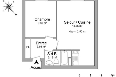 Vue n°3 Appartement 2 pièces T2 F2 à louer - Limoges (87000)